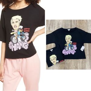 Justin Bieber Women’s Graphic Tee XS 2020 Changes Tour Crop NWT